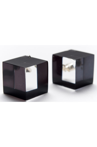 LG - Cubes earrings - black