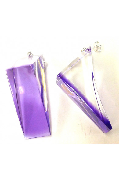 LG - Triangle Acidules earrings - purple