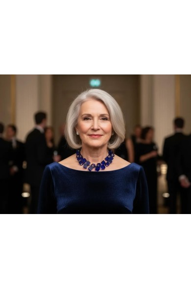 LG - CUBES cobalt - necklace