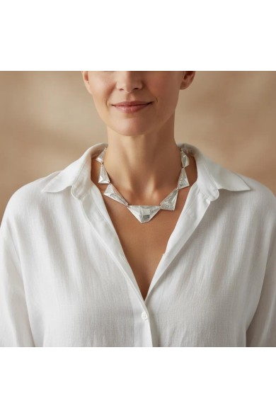 LG - MINERAL silver - necklace