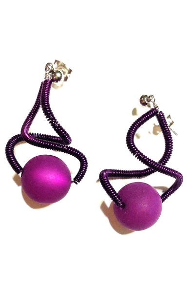 SGP Sat earring lg - purple