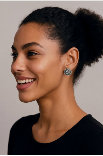 SGPe Flocon earring - metal...