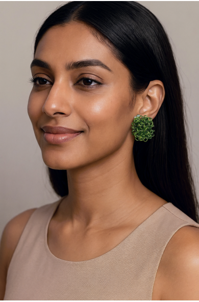 SGPe Flocon earring - olive...