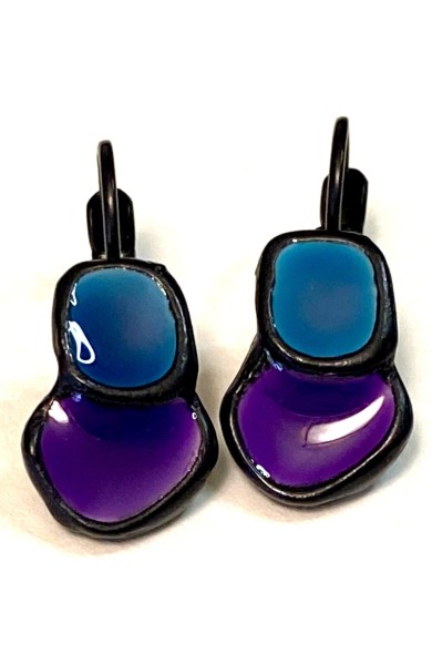 TJ-e100B2 purple/turquoise top