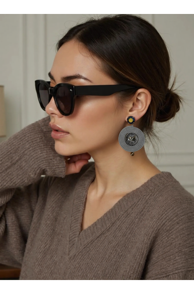 KLAMIR Earrings PE09 grey