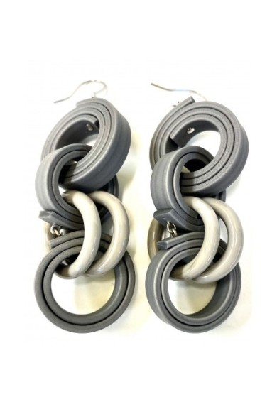 KLAMIR earrings 02E grey