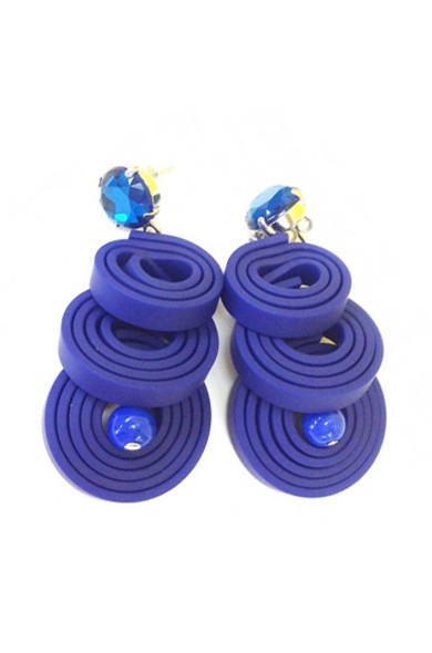 KLAMIR earrings 03E navy