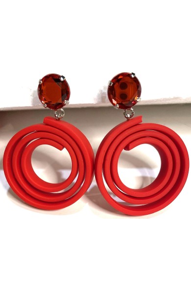KLAMIR Earrings CN03 red