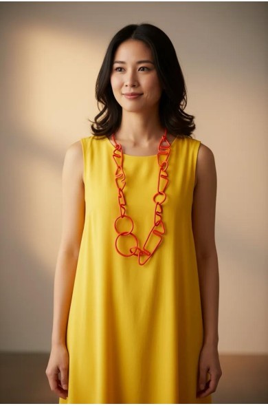 SC AZTEK red - necklace