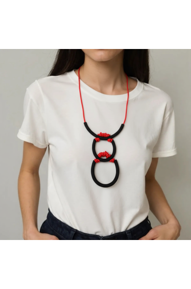 SC Duo red - necklace