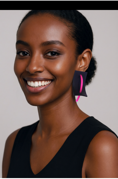 SC Voile earrings - fuchsia