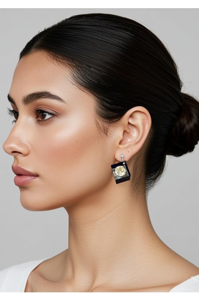 LG - CUBES black - earrings...