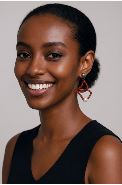 SGP Sat earring sm - red