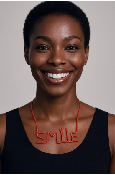 SC SMILE red - necklace