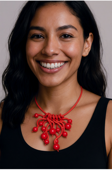 SC CLUB MED red/red - necklace