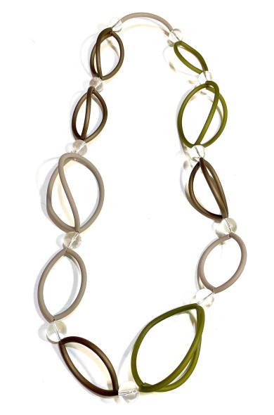SC ELLIPSE bronze/olive- necklace
