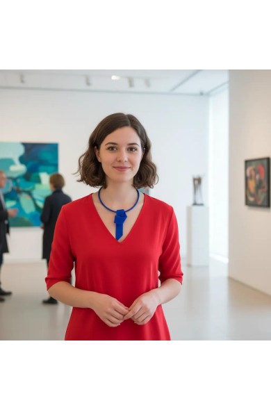 SC CRAVATINE cobalt - necklace