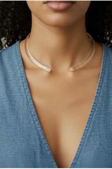 PN - clear Signature necklace