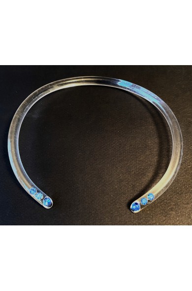 PN - clear w/ blue Signature necklace