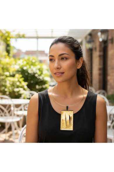 LG - PARCHMENT gold - pendant