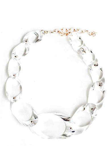 LG - OVAL transparent - necklace