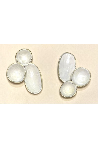 DORA EODE2 white - earrings