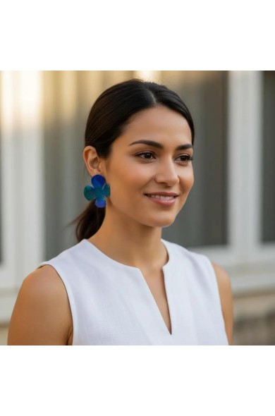 DORA BLUME - earrings SM blue