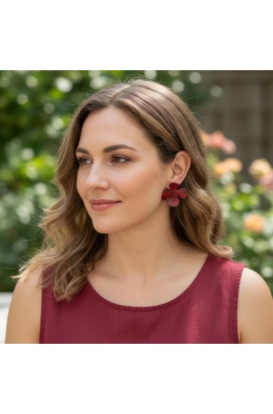 DORA BLUME - earrings SM red