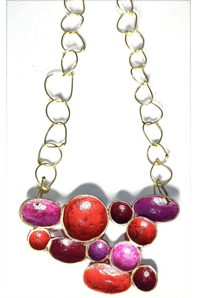 Dora N6 - necklace purple/red