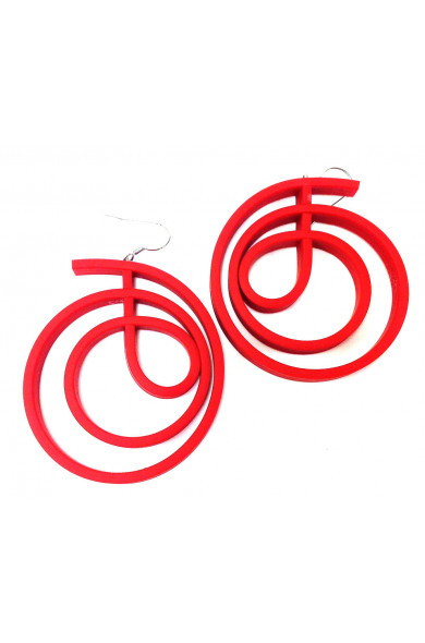 SC Casta earrings small - red