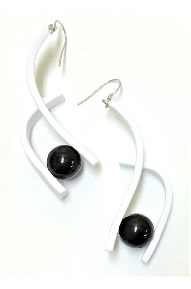 SC Eyes earrings - BW