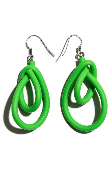 SC NY earrings - green