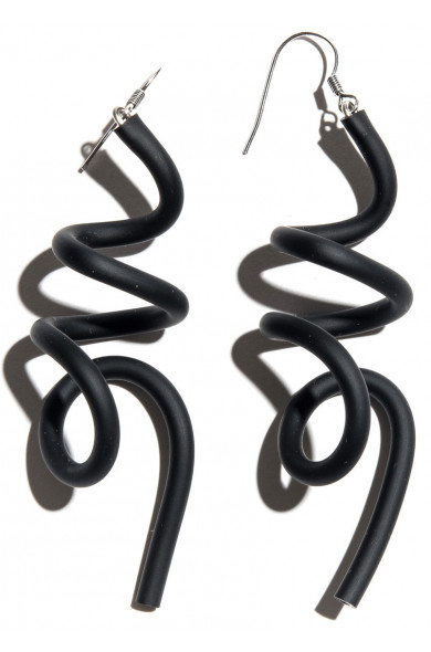SC Wave earrings - black