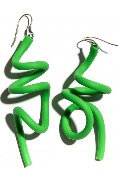 SC Wave earrings - green