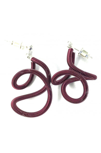 SGP Liane earrings - aubergine