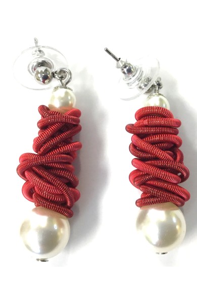 SGP Sprout earring - red/white