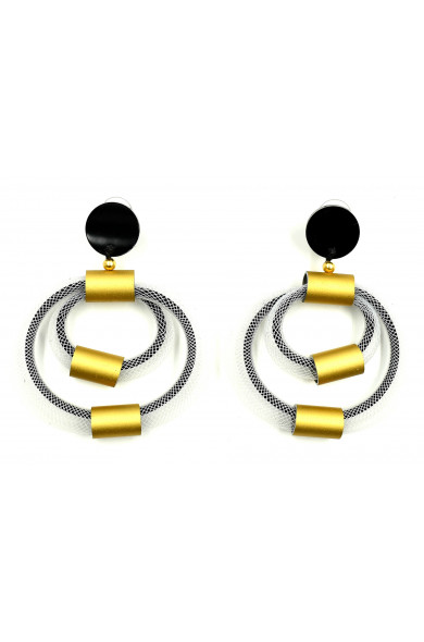 CB s1497B double loop white/blk/gold