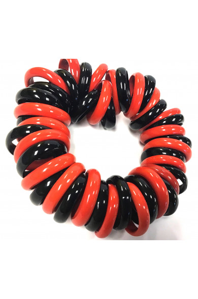 SC Madame stretch bracelet - blk/red