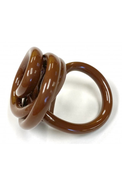 SC Zig ring - chocolate