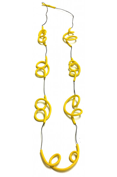 SC Wave necklace - yellow