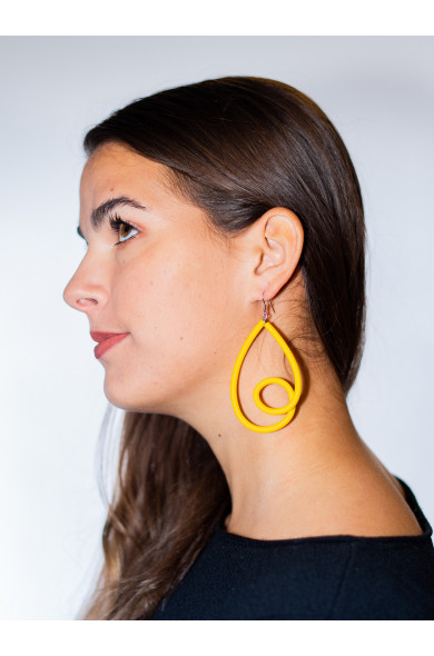 SC Loop earrings - yellow