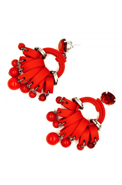 KLAMIR earrings 01E red