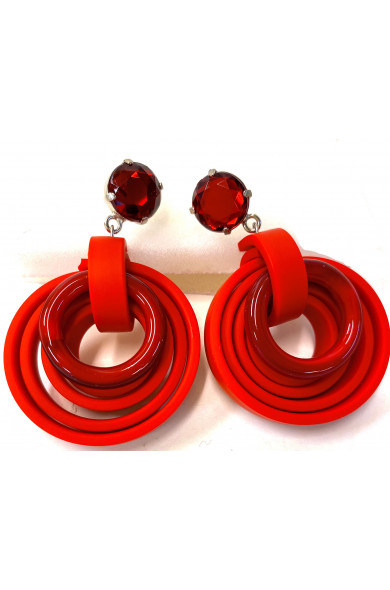 KLAMIR Earrings AC02 red