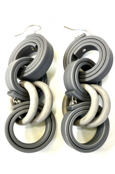 KLAMIR earrings 02E grey