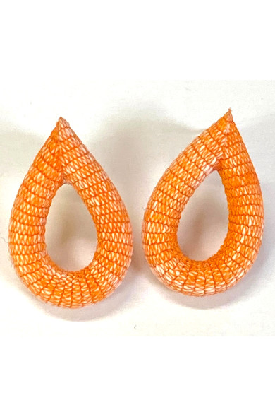 TZU earrings loop apricot