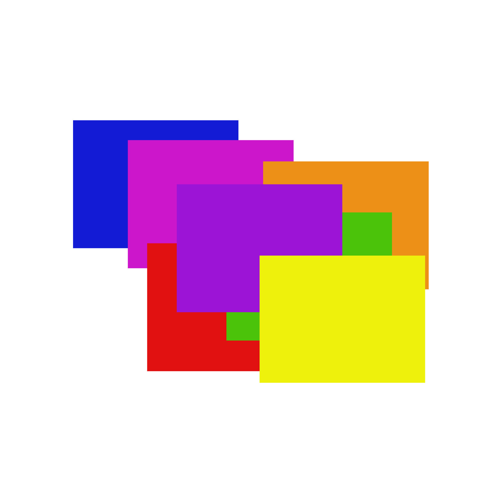 The Collection sorted by color: MULTICOLOR